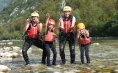 Rafting on the Soča river with canyoning for one person