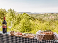 Okrepčevalnica Tru&scaron;ke - A taste of Istrian delicacies with a view of the Gulf of Trieste