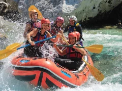Rafting on the Soča river with canyoning for one person