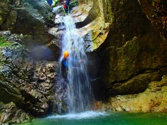 Life adventures – A unique canyoning experience between the steep walls of the canyon in Bohinj