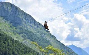 Adrenaline ziplining for one person in Bovec