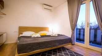 Overnight stay in an apartment with two bedrooms and a balcony or terrace for 4 people on the Slovenian coast