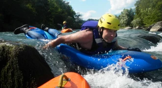Bellyak descent down the Sava River