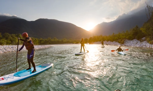 Bovec Paddleboarding - SUP-Auslug zum Raibler See