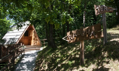 Glamping Savinja - Nočitev v hiški za 3 osebe