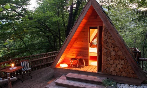 Glamping Savinja - Nočitev v hiški za 3 osebe