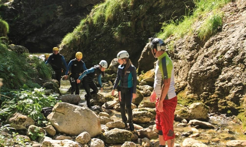 Rafting on the Soča river with canyoning for one person