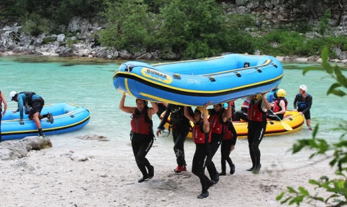 Rafting on the Soča River and electric bike rental