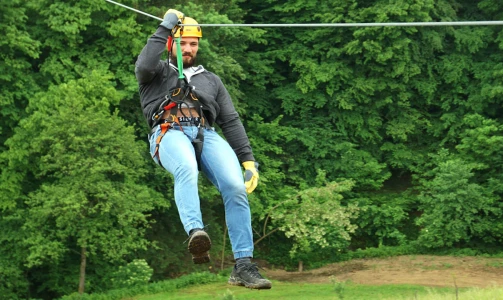 Zipline Maribor - Spuštanje po sajli za roditelje i djecu
