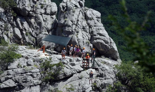 Zipline Kroatien - Seilrutsche in der Schlucht von Cetina