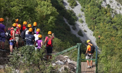 Zipline Kroatien - Seilrutsche in der Schlucht von Cetina