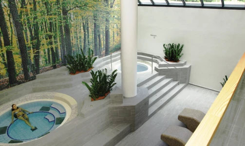 Zugang zum Schwimmbad und zu den Saunen sowie eine Partie Squash im Wellness Špik